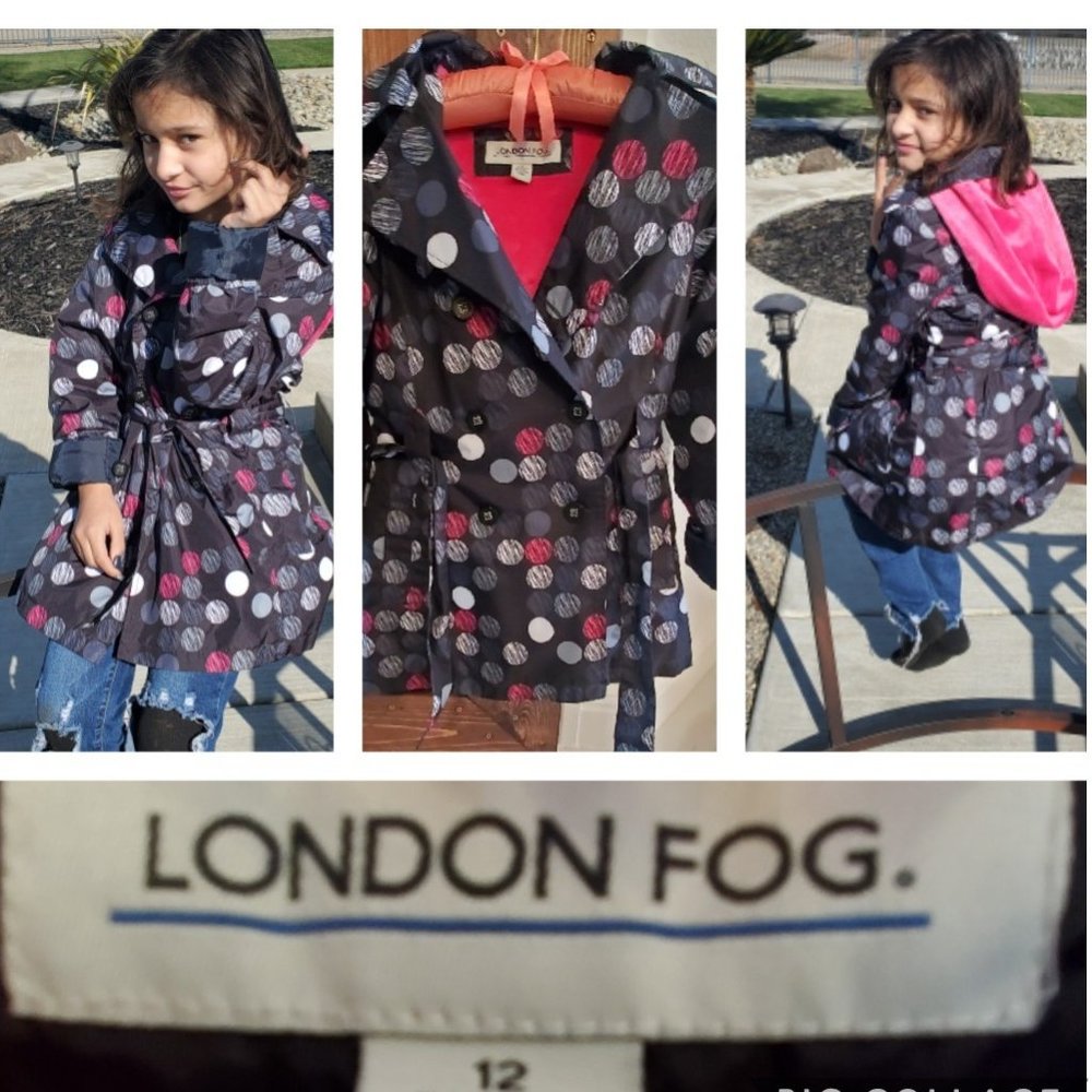 LONDON FOG - Girl's Rain Coat